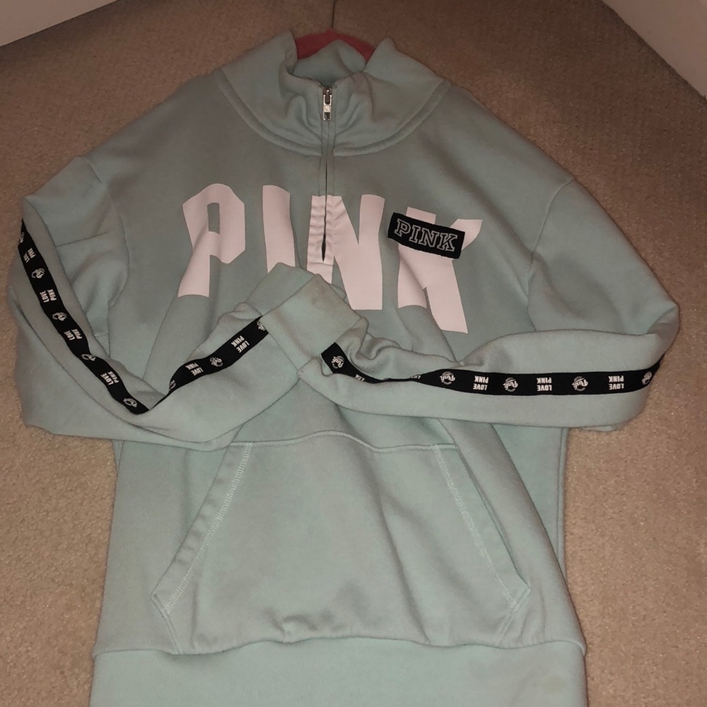 blue hoodie
